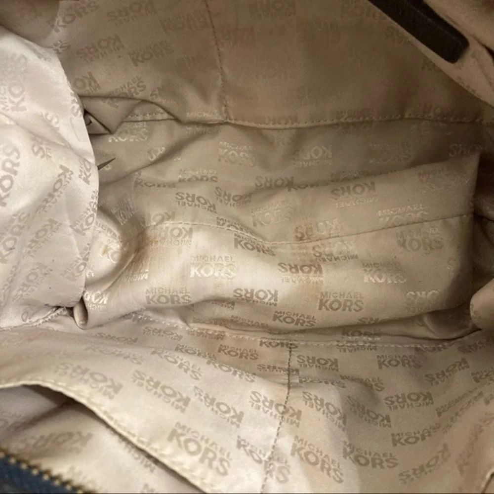 Michael Kors two way leather satchel bag